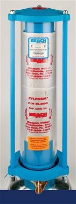 Model F-300C  In-line Cylform Standard Desiccant Filter with Acrylic Tube Housing